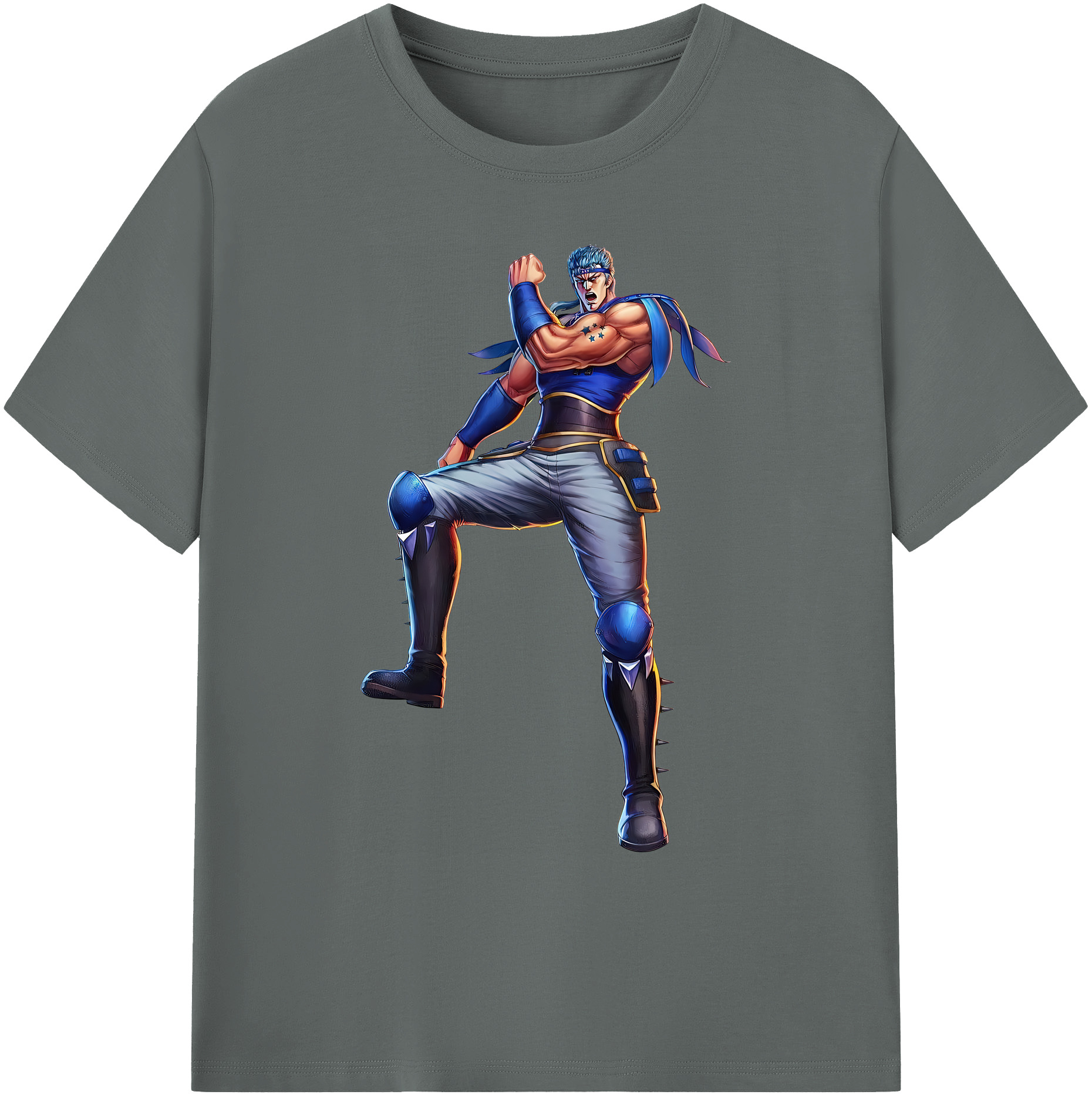 （画像用） 北斗の拳 Fist of the North Star 綿100％ メンズ半袖Tシャツ｜肌触りやわらか＆通気性